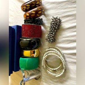 Lot of bangle bracelets - various designers